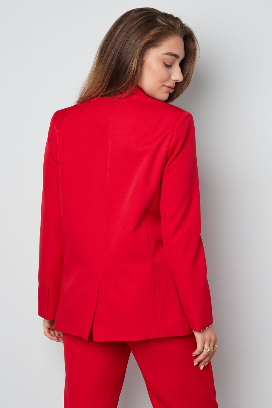 Blazer uni basique Rose saumon S Image10